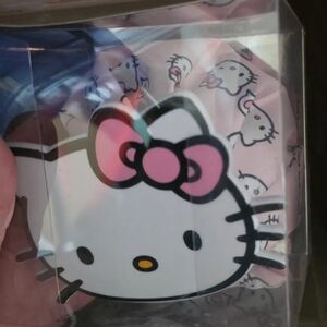 Hello Kitty White Face Sticker with Pink Bow